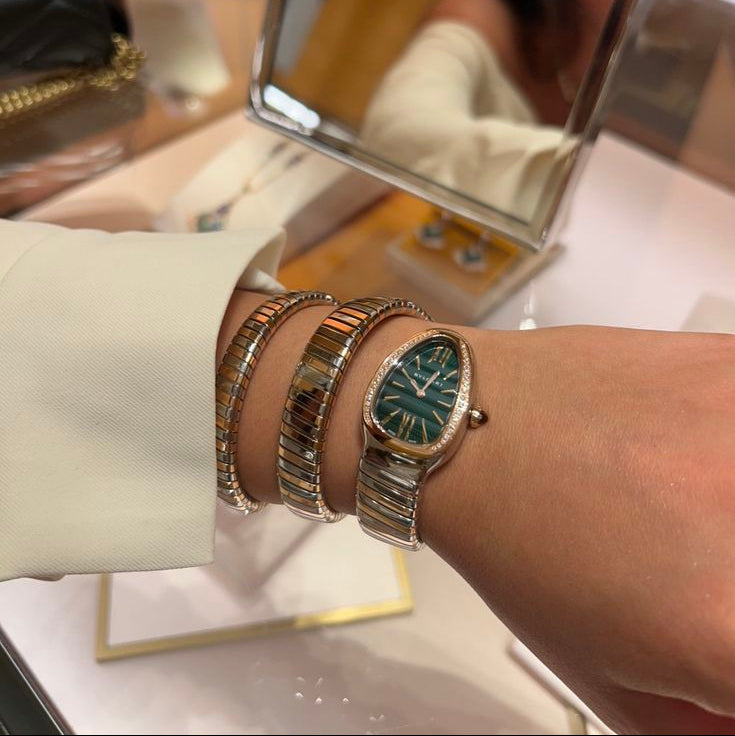 Bvlgari Serpenti  Green Mixed metals (boîtier simple)