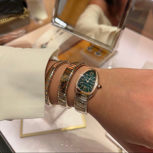 Bvlgari Serpenti  Green Mixed metals (boîtier simple)
