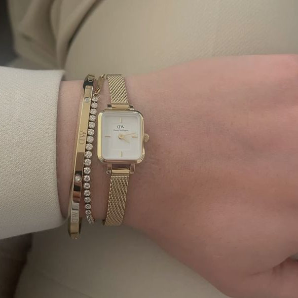Daniel Wellington Quadro Mini Gold white Coffret