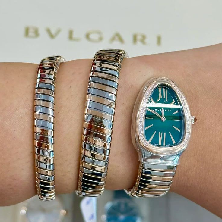Bvlgari Serpenti  Green Mixed metals (boîtier simple)