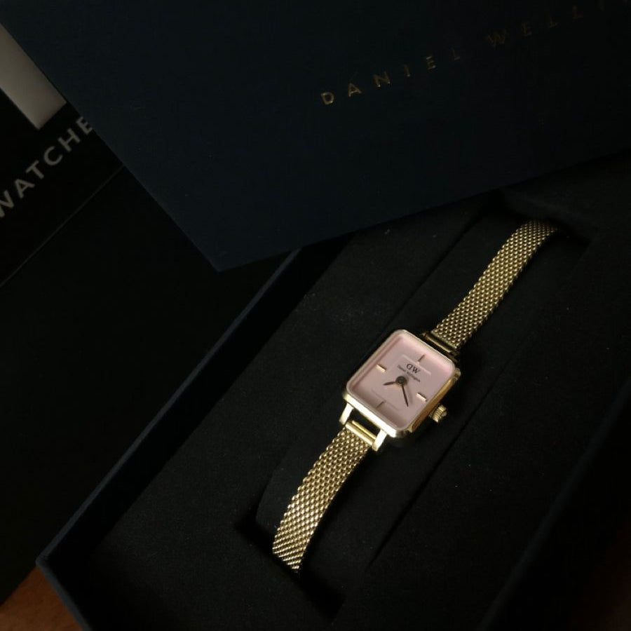 Daniel Wellington Quadro Mini Gold white Coffret