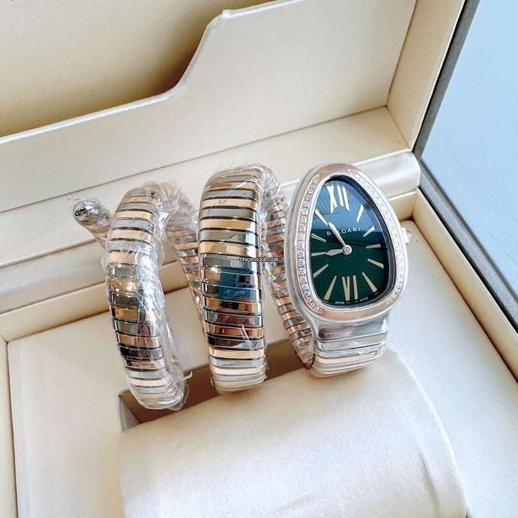 Bvlgari Serpenti  Green Mixed metals (boîtier simple)